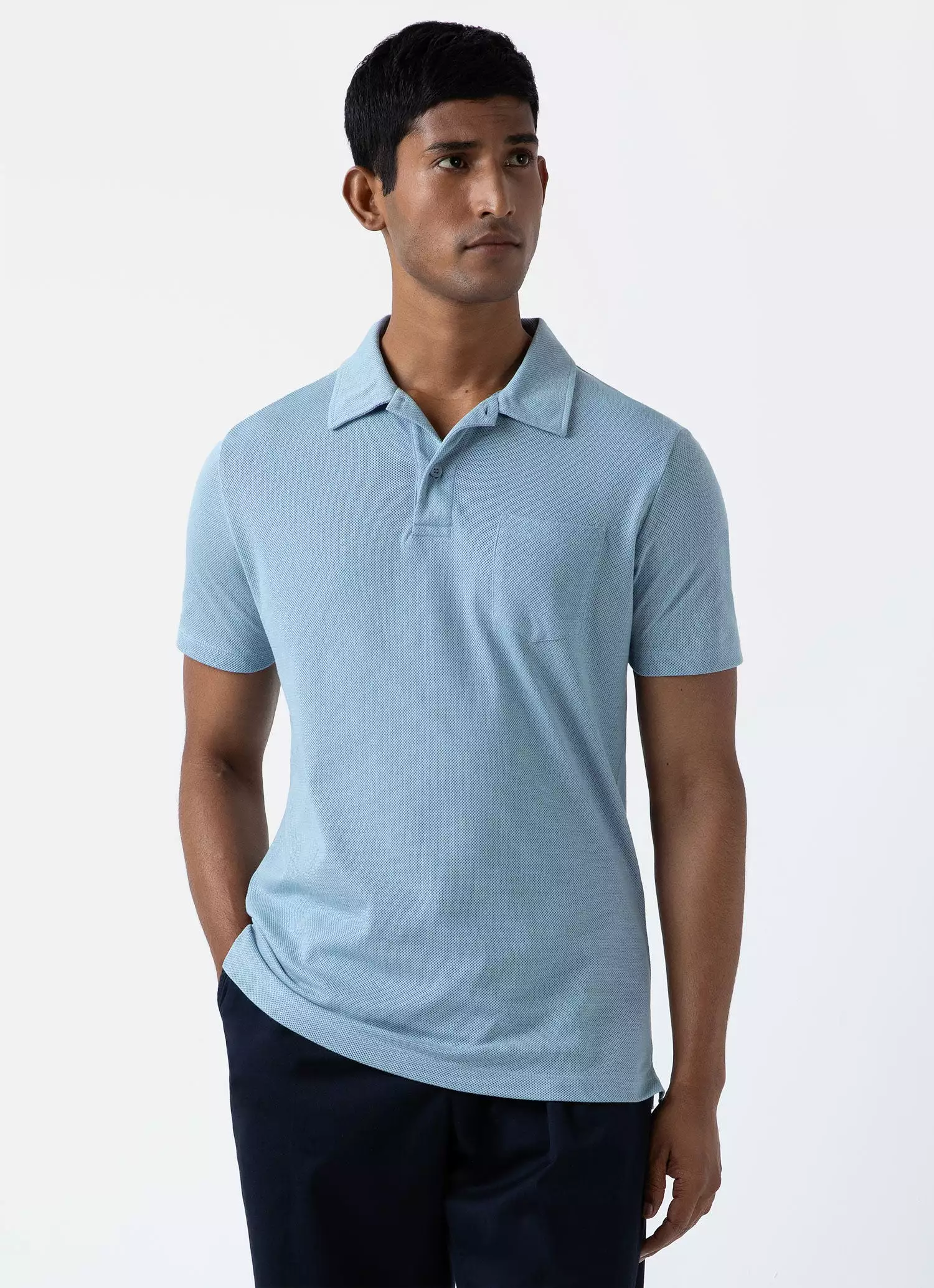 Men's Riviera Polo Shirt in Sky Blue