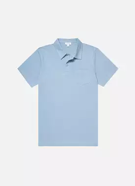 Men's Riviera Polo Shirt in Sky Blue