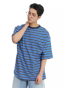 Men's Striped Cotton T-Shirt IA401