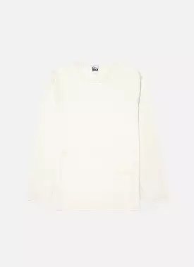 Men's Sunspel x Nigel Cabourn Long Sleeve T-shirt in Stone White