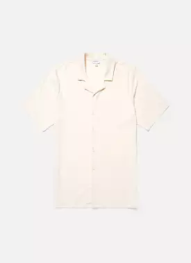 Men's Undyed Towelling Camp Collar Shirt in Undyed