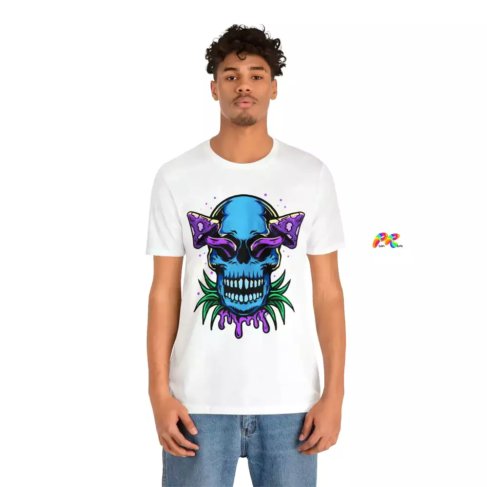 Mushroom Skull Unisex Short Sleeve T-Shirt