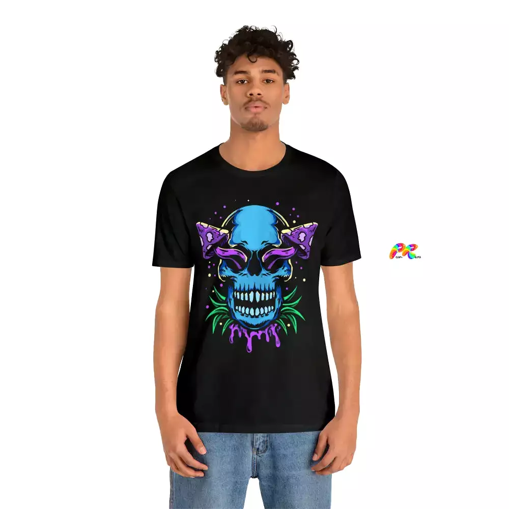 Mushroom Skull Unisex Short Sleeve T-Shirt