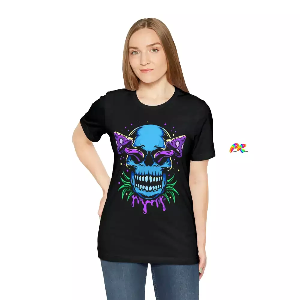 Mushroom Skull Unisex Short Sleeve T-Shirt