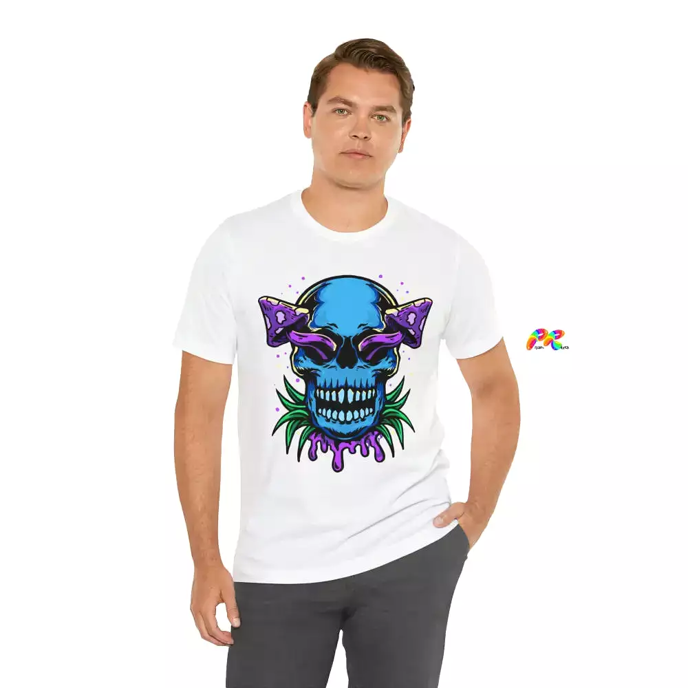 Mushroom Skull Unisex Short Sleeve T-Shirt