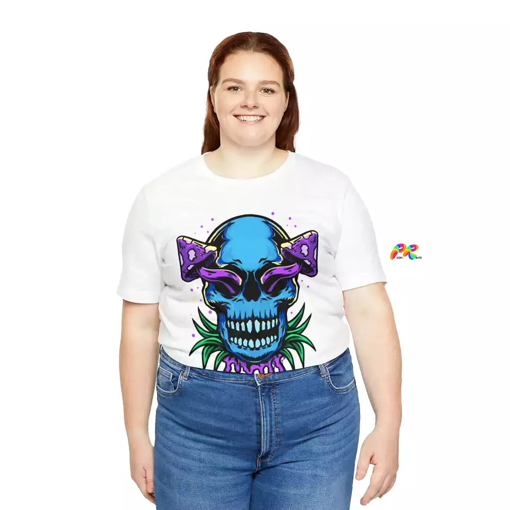 Mushroom Skull Unisex Short Sleeve T-Shirt