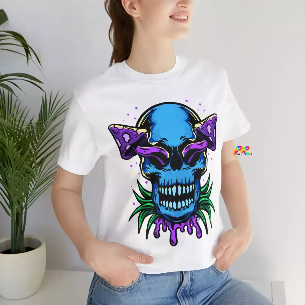 Mushroom Skull Unisex Short Sleeve T-Shirt