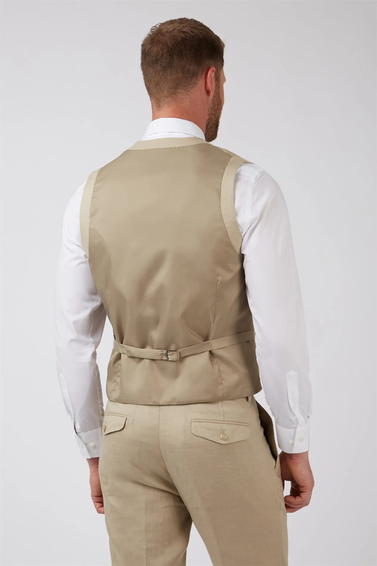 Natural Linen Waistcoat