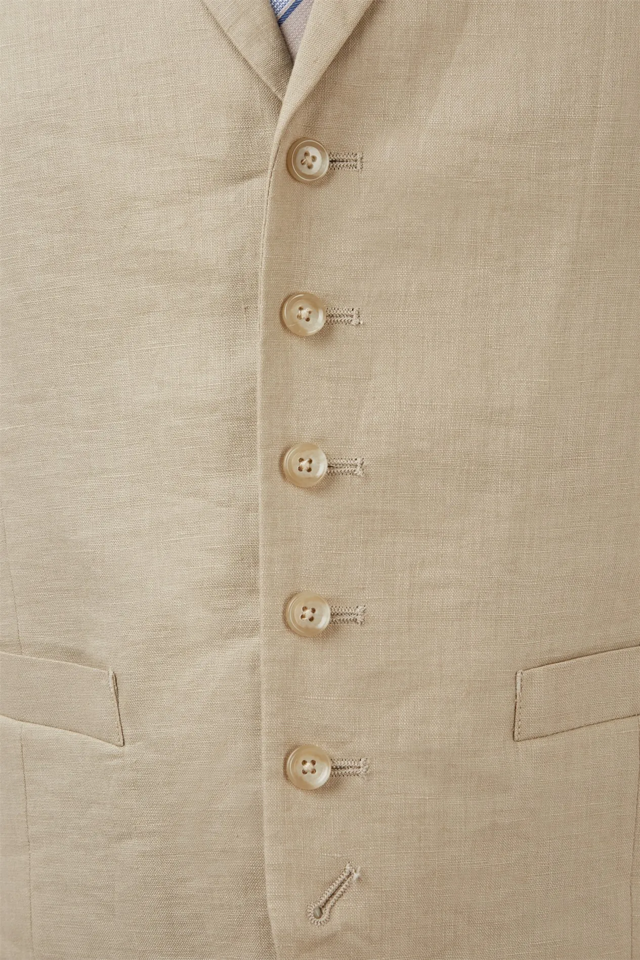 Natural Linen Waistcoat