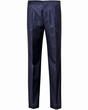 Navy Stripe Formal Pant