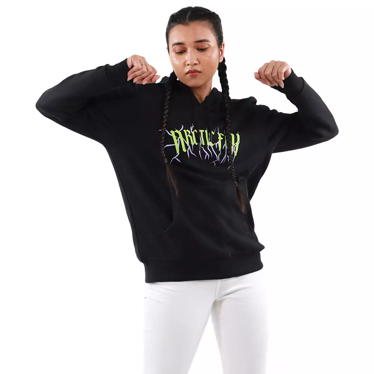 New Arctic Fox Unisex Sharp Green Hoodies (sweatshirts)