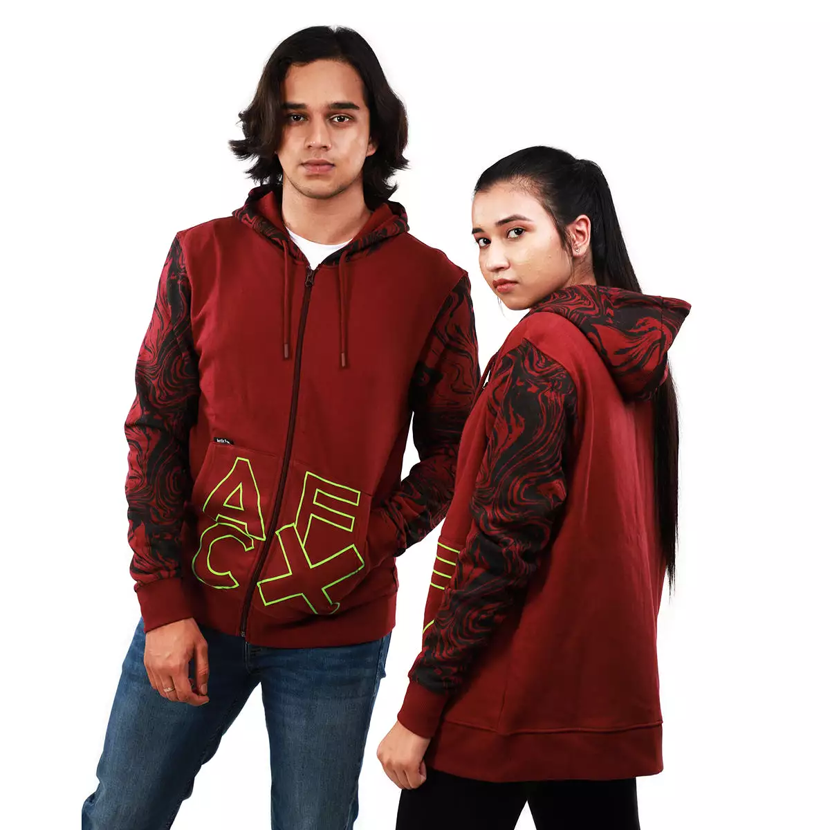 New Arctic Fox Unisex Windsor Wine Zipper Hoodies (sweatshirts)