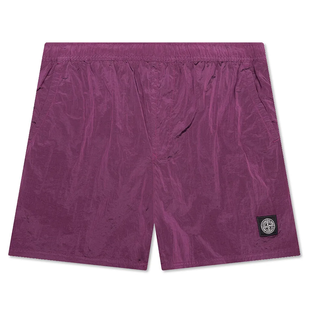 Nylon Metal Shorts - Magenta