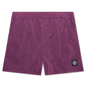 Nylon Metal Shorts - Magenta