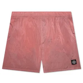 Nylon Metal Shorts - Pink