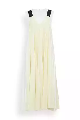 Pleated Dress in Butter