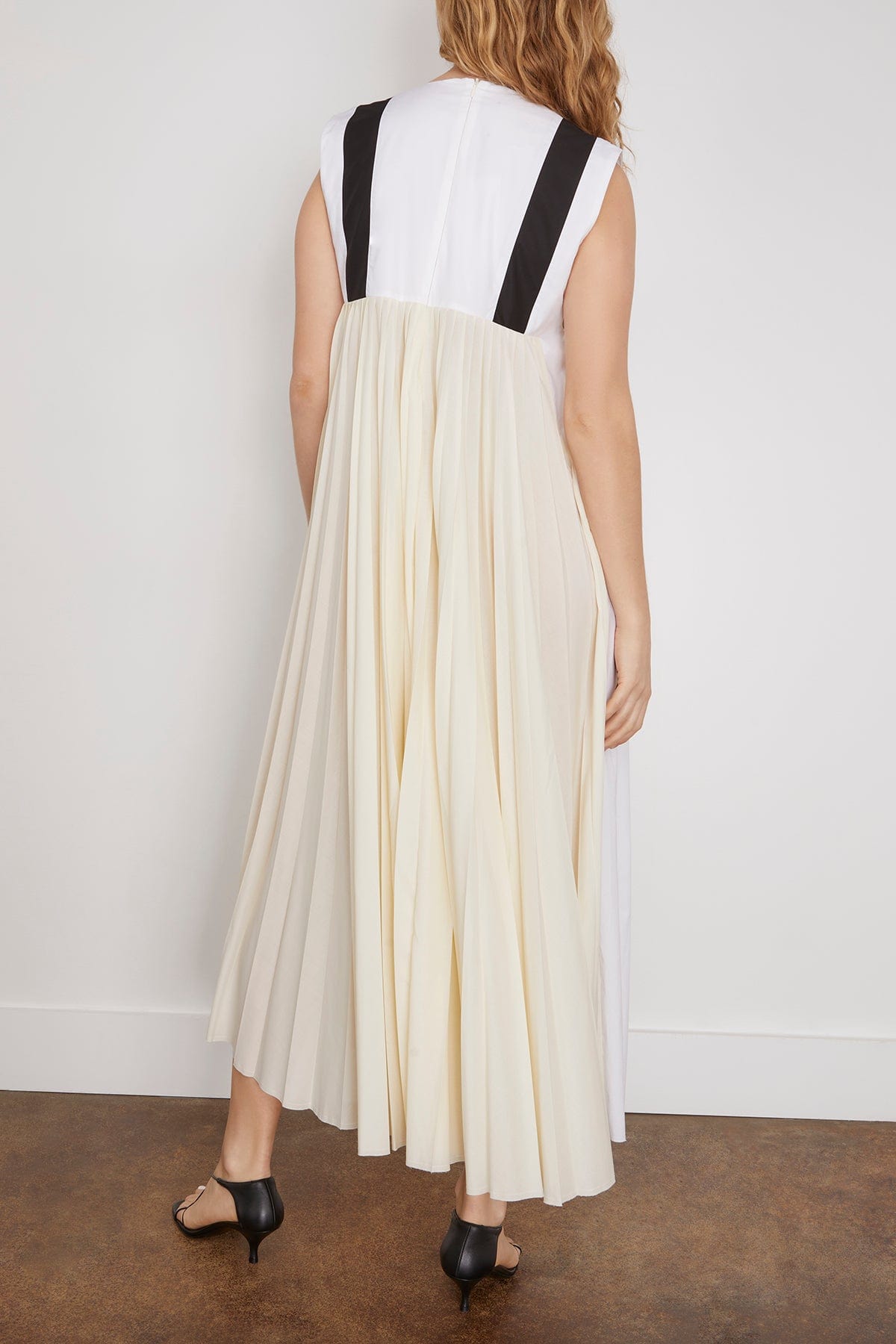 Pleated Dress in Butter