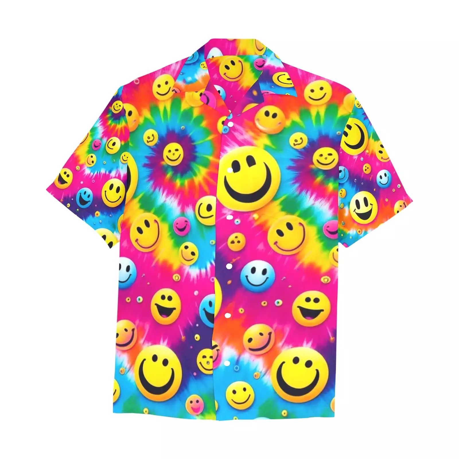 PLUR Smiles Men's Rave Hawaiian Shirt