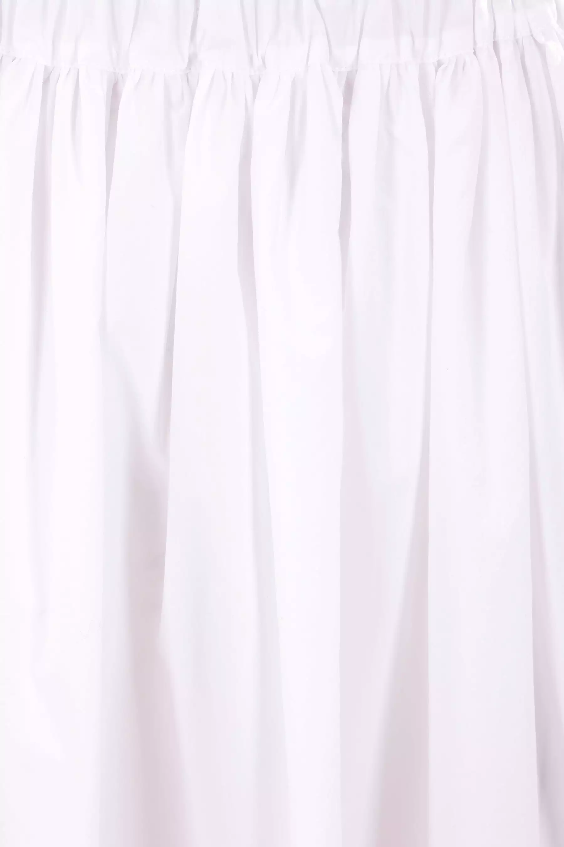 poplin round midi skirt