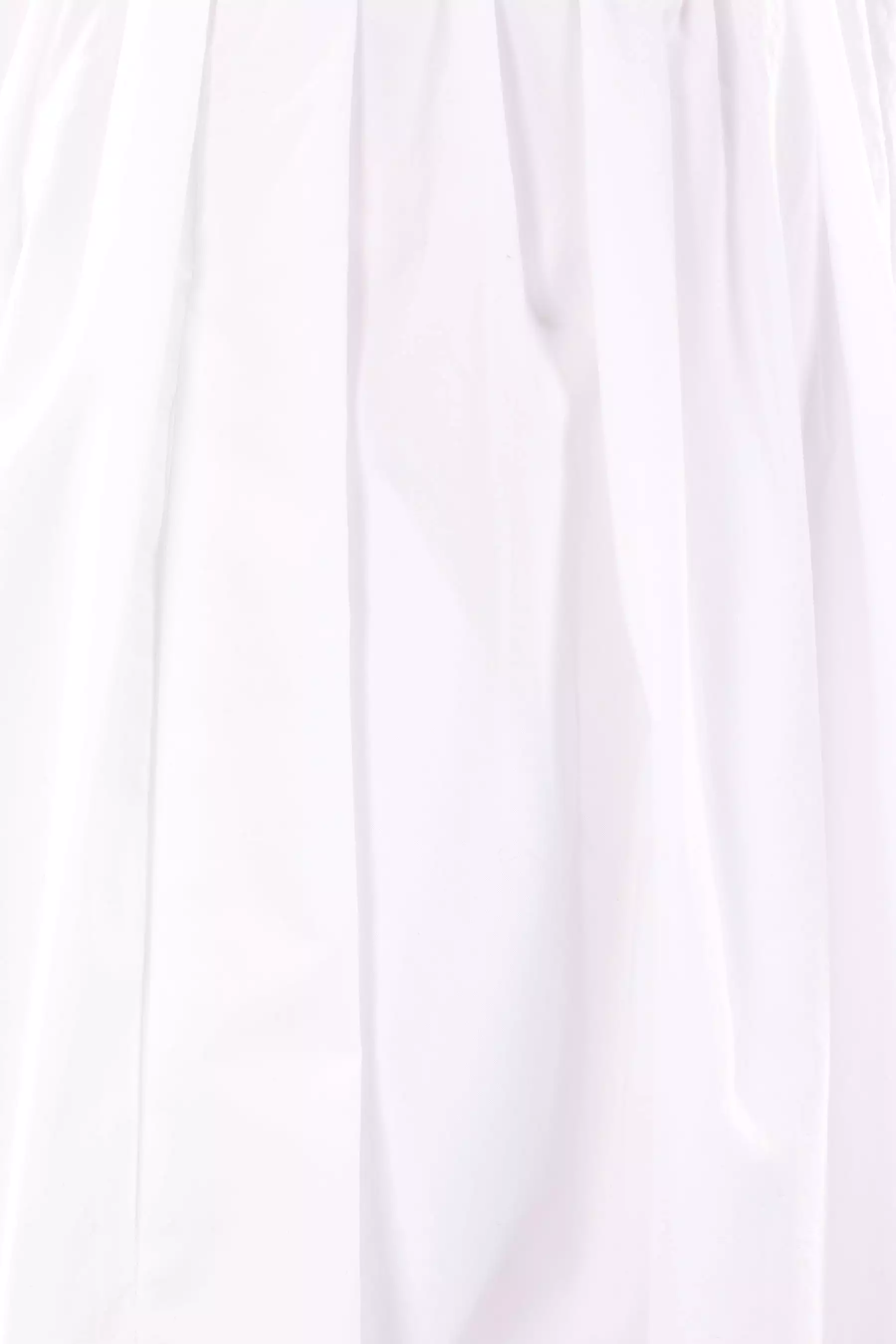 poplin round midi skirt