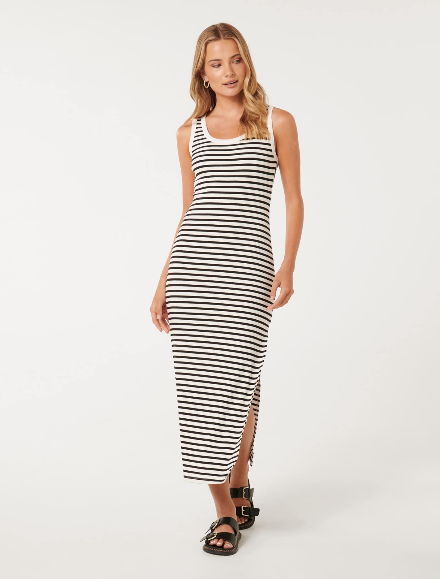 Samara Ribbed Jersey Midi Dress