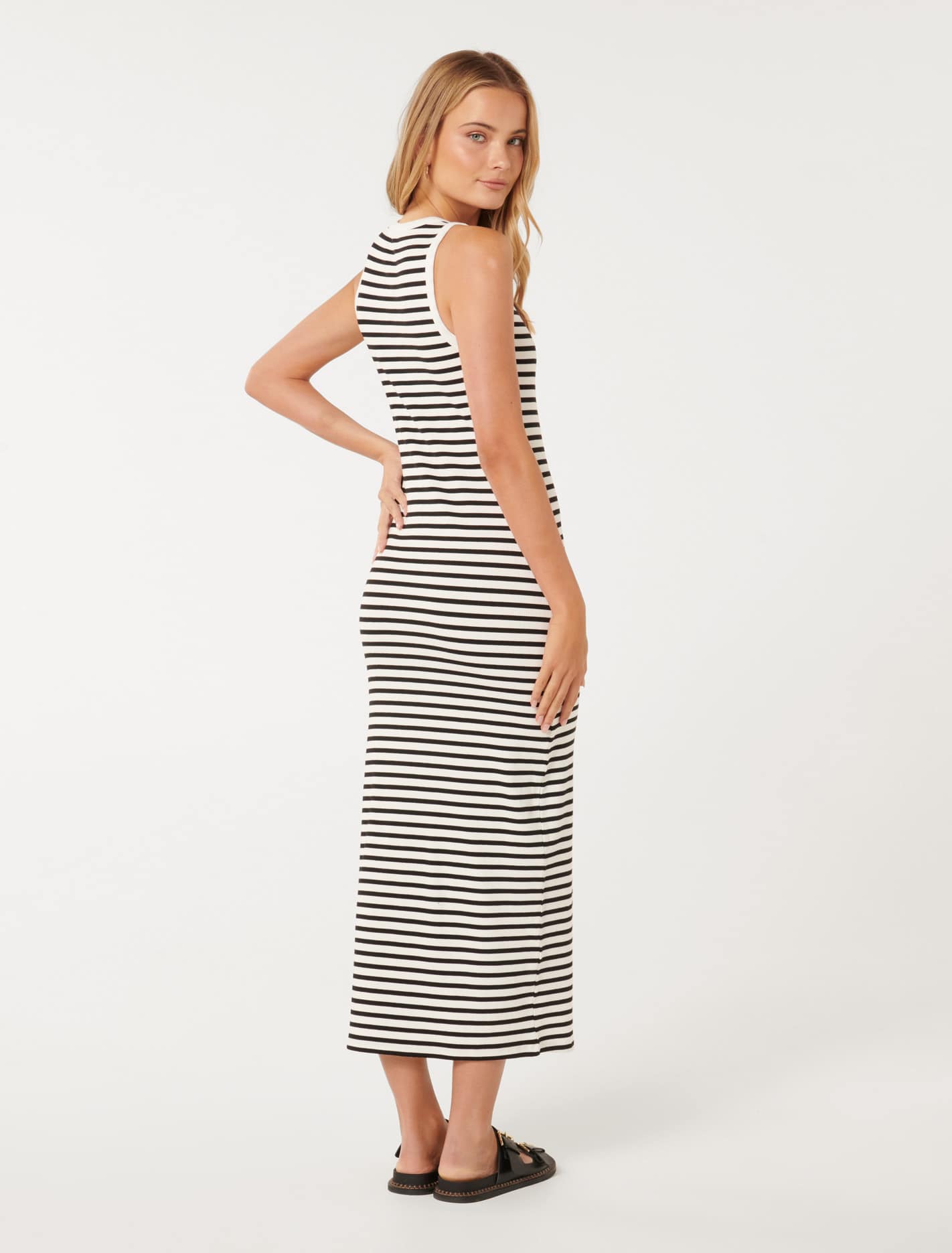 Samara Ribbed Jersey Midi Dress