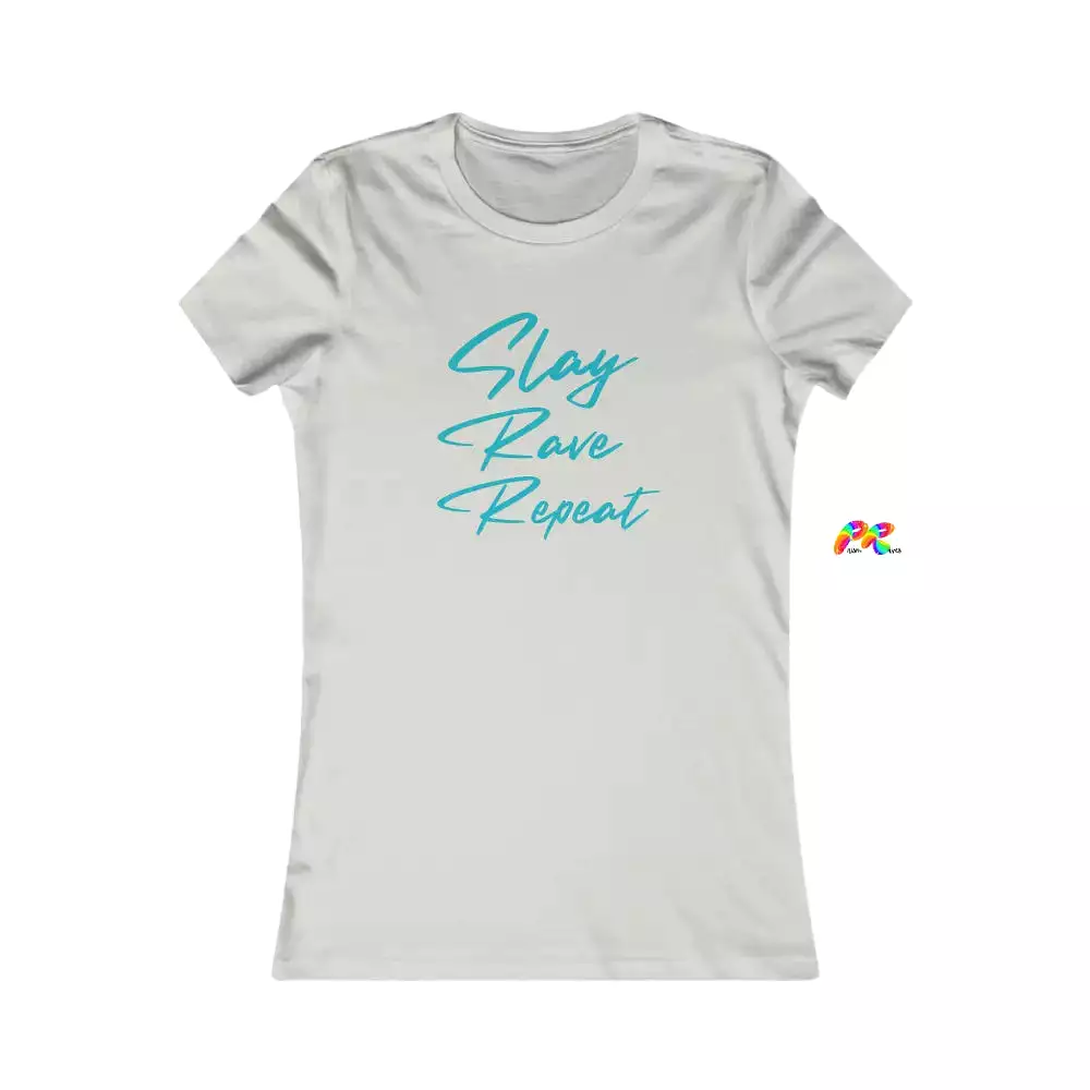 Slay Rave Repeat Slim Fit T-Shirt