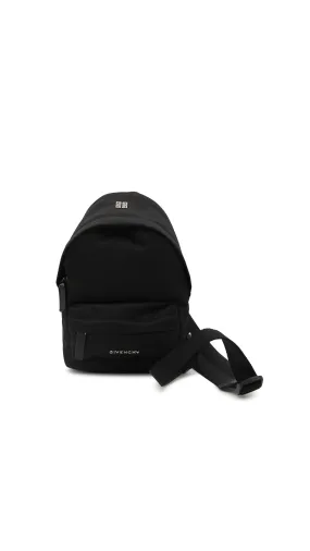 Small Essencial U Backpack In Nylon - Black