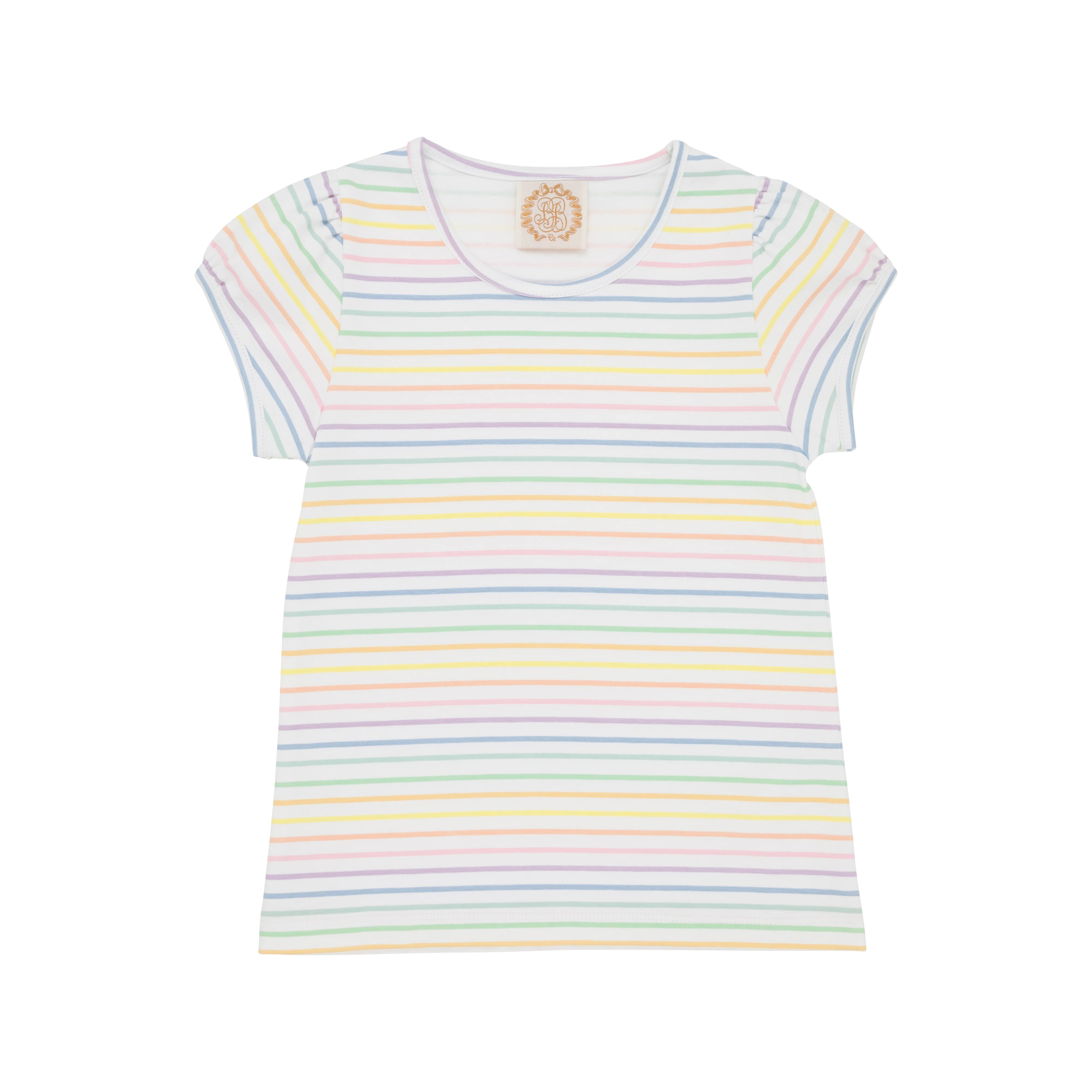 The Beaufort Bonnet Company - Rainbow Rollerskate Stripe Penny's Play Shirt