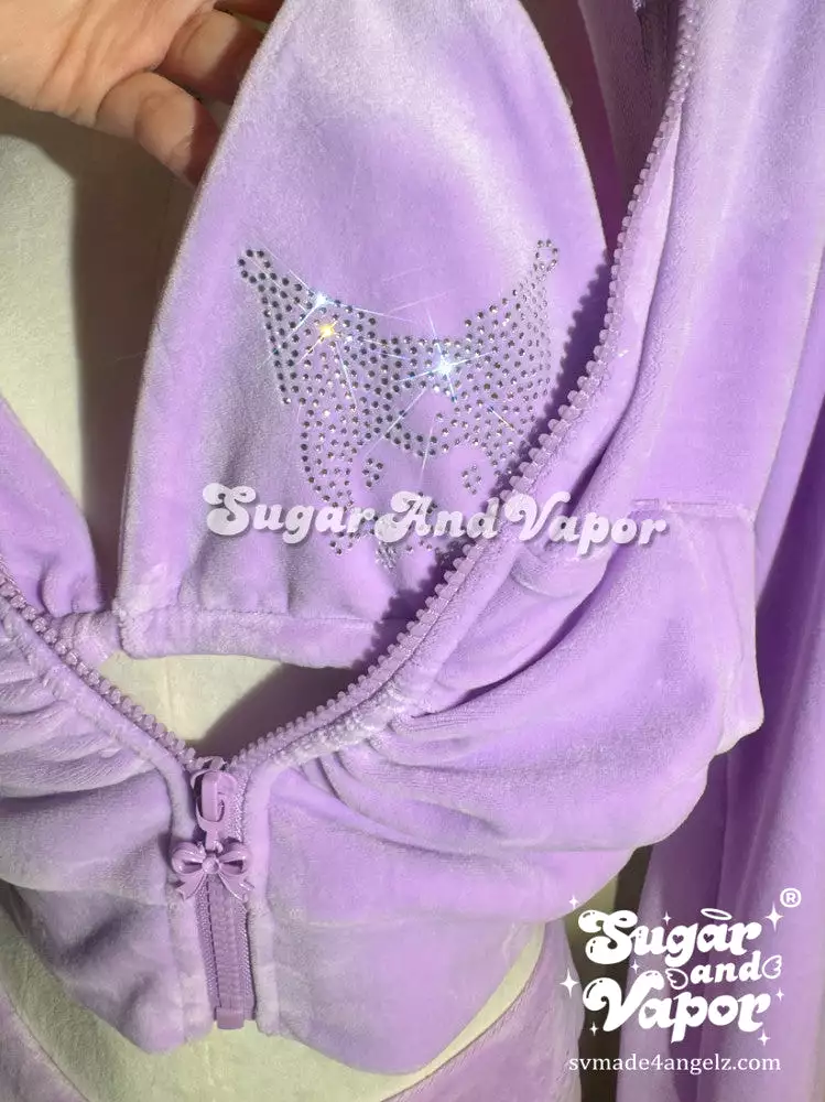 Tiana Set 2.0 Violet Luxe Velour Tracksuit