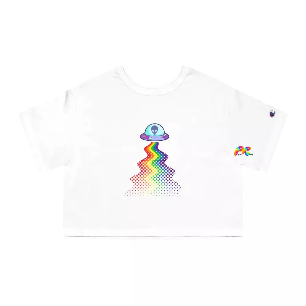 UFO Pride Champion Women's Heritage Cropped T-Shirt