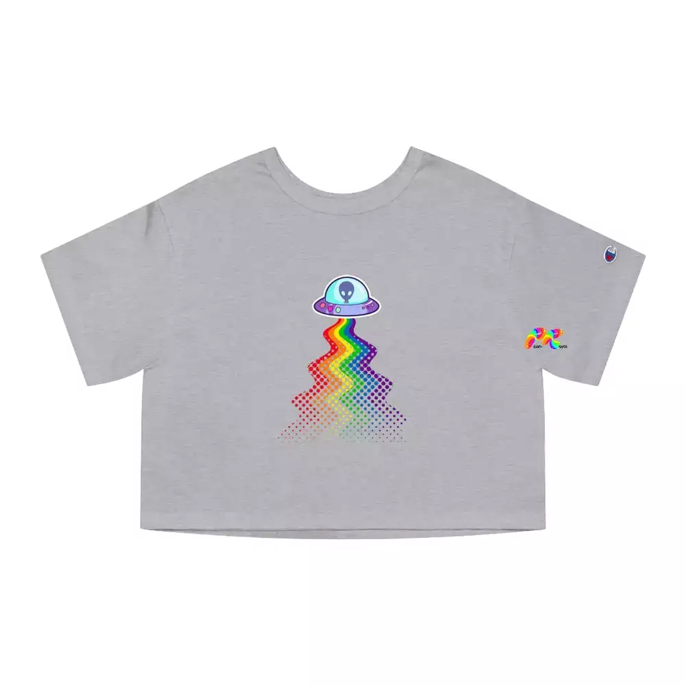 UFO Pride Champion Women's Heritage Cropped T-Shirt