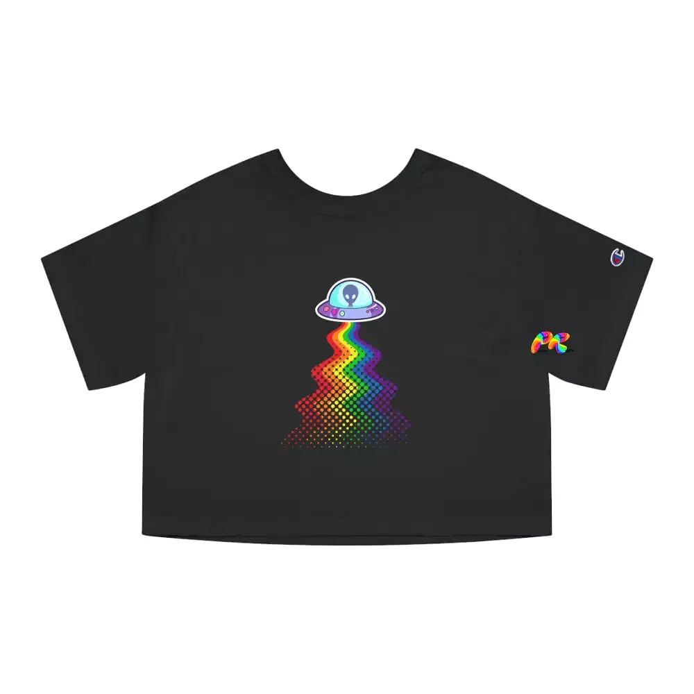 UFO Pride Champion Women's Heritage Cropped T-Shirt