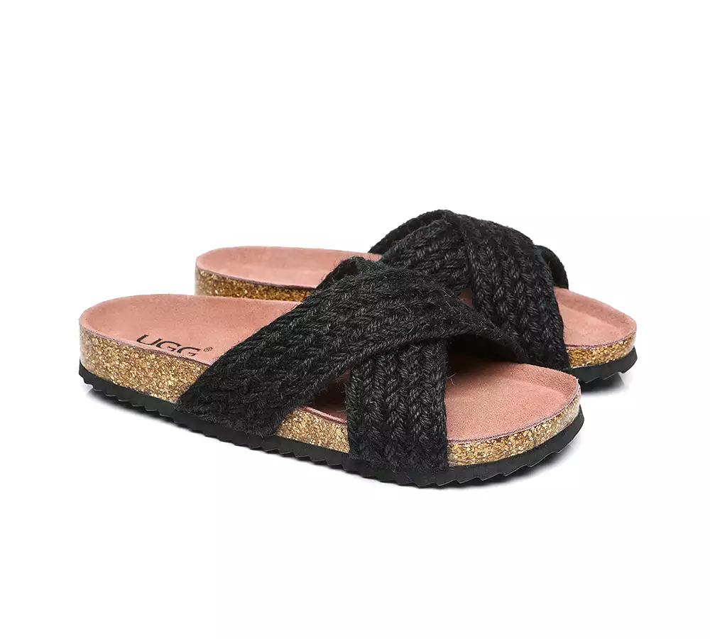 UGG Australian Shepherd Women Sandals Espadrilles Flat Slide Milo