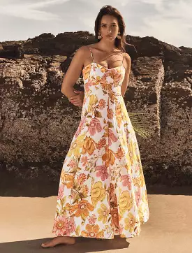 Vayda Strap Midi Sun Dress