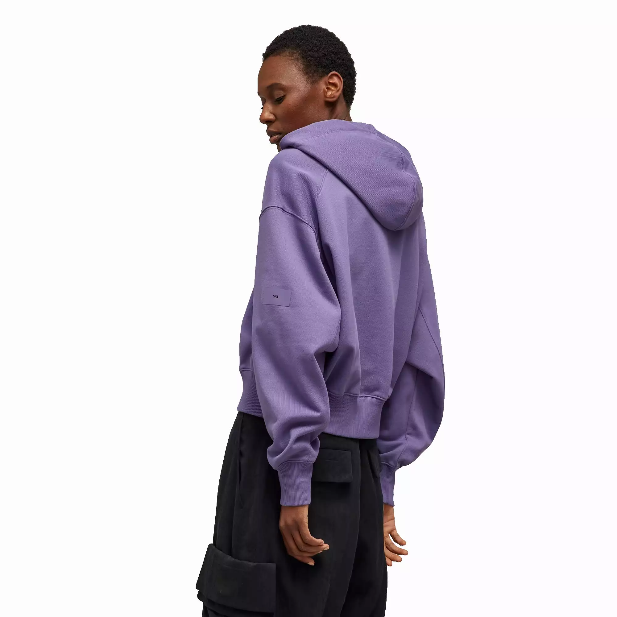 WMN'S ORGANIC COTTON TERRY BOXY HOODIE 'TECH PURPLE'