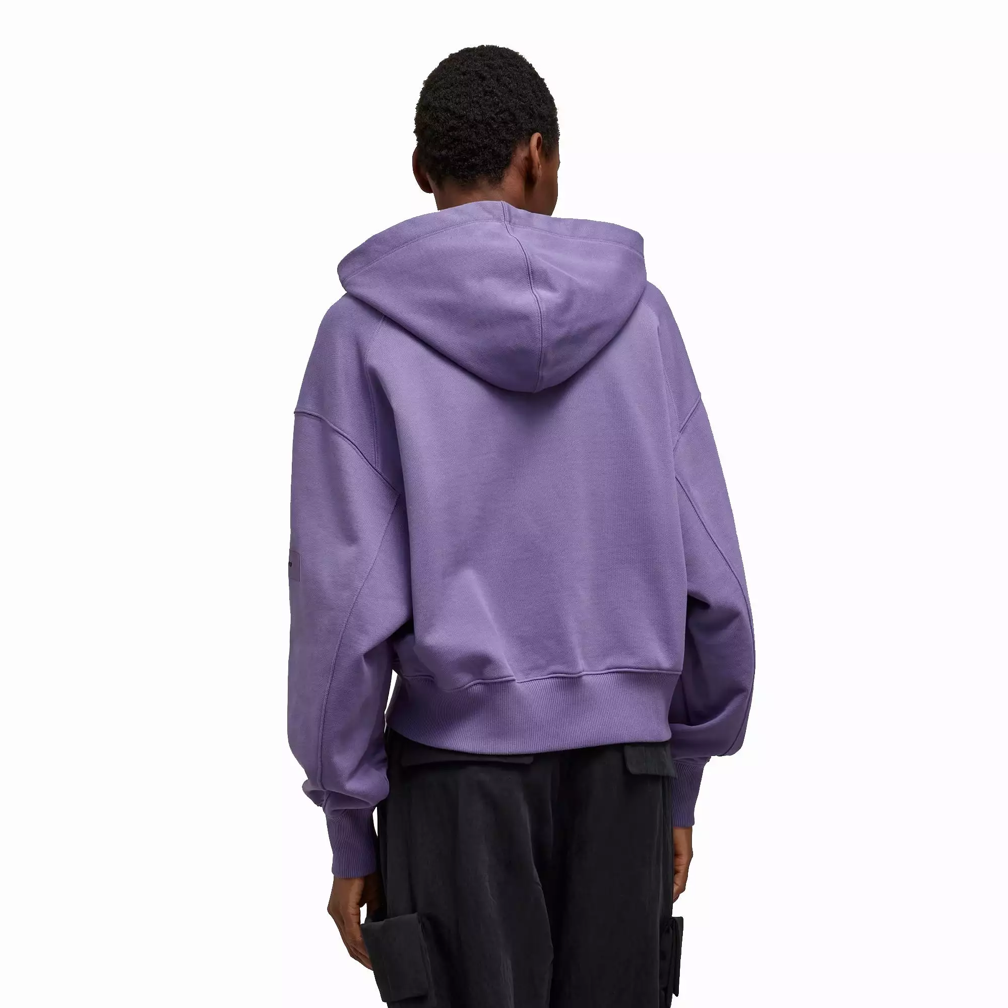 WMN'S ORGANIC COTTON TERRY BOXY HOODIE 'TECH PURPLE'