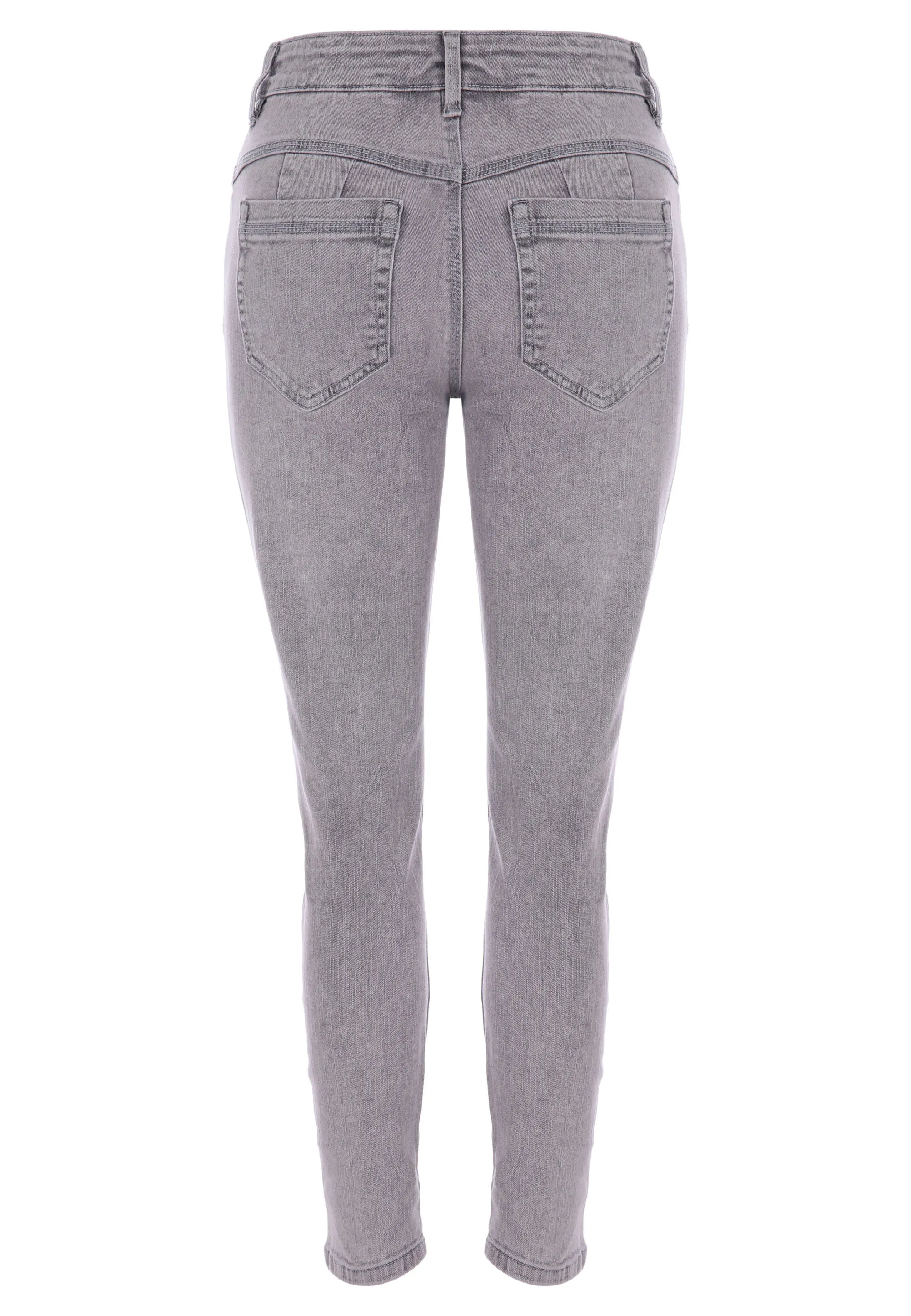 Womens Light Grey Alexa Shaper Skinny Jeans-