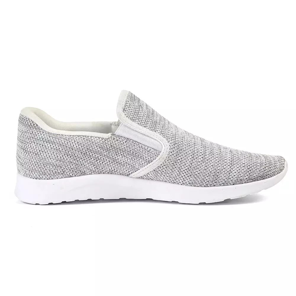 Xflow Foam Women's Slip On Walking Shoes Lightweight Casual Running Sneakers - White Grey