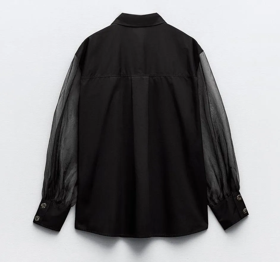 ZARA  |Casual Style Elegant Style Formal Style  Shirts & Blouses