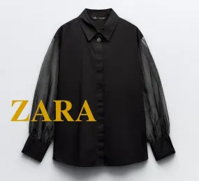 ZARA  |Casual Style Elegant Style Formal Style  Shirts & Blouses